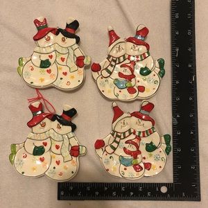 4 Vintage Christmas ornaments 4 inch